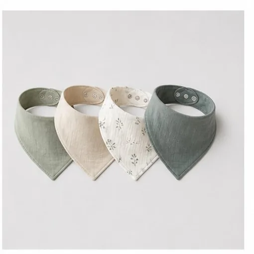 Bandana Bib, Pack of 4 — 0-6 m